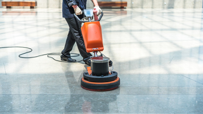 Hard floor cleaning and polishing services in New Orleans for a spotless, professional shine.